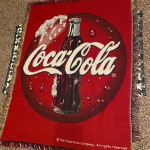 Coca Cola throw blanket, very soft!!